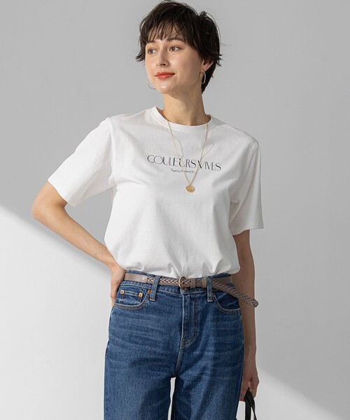 tシャツ 「洗える」ボタニカル カラー Tシャツ レディース