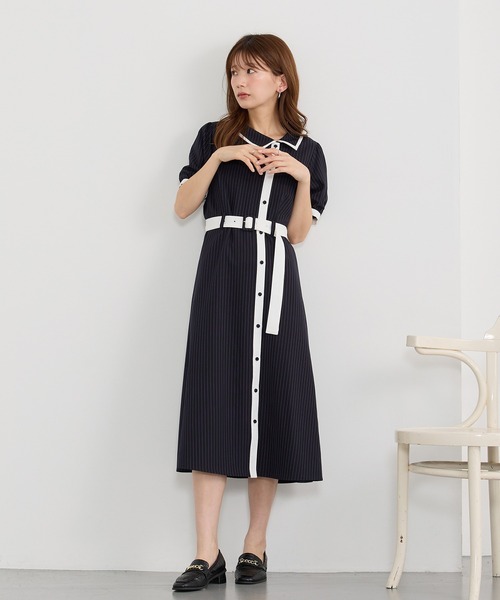 ★全3色★パフスリーブ アシンメトリー ワンピース ミドル丈 ワンピース アシメカラーワンピース : ZOZOTOWN Yahoo!店 - 通販