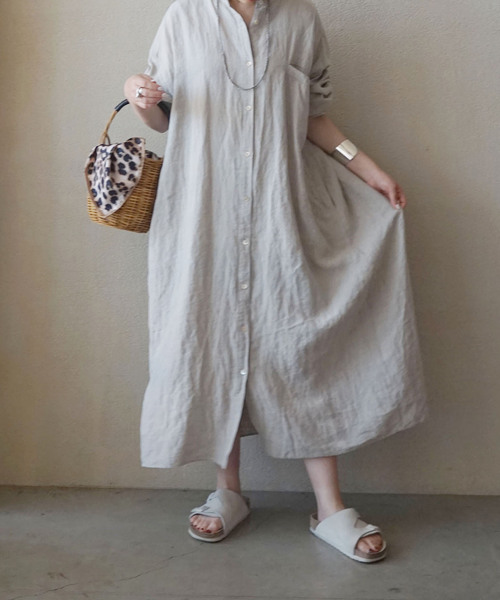 JOURNAL STANDARD LUXE ワンピース ソフトリネンシャツ