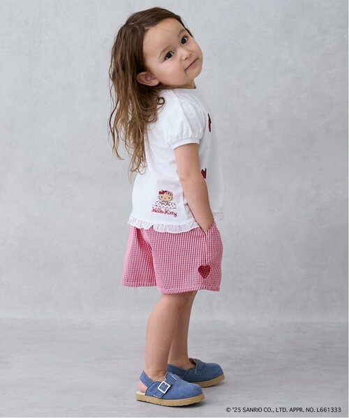 petit main パンツ ハートくり抜きショートパンツ キッズ 子供服