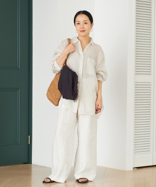 plage ブラウス シャツ PURE RAMIE SHEER レディース : ZOZOTOWN