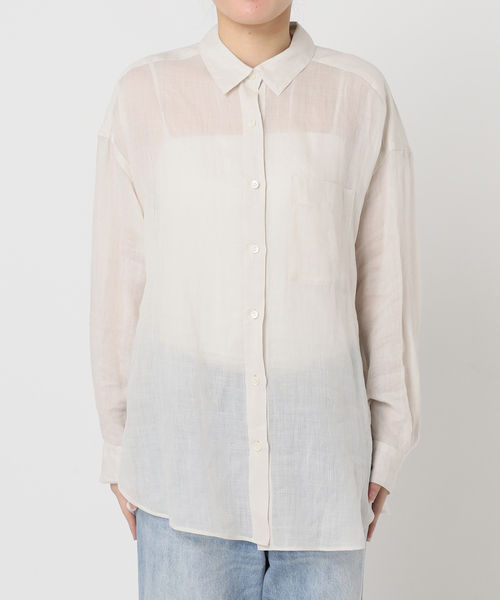 Plage PURE RAMIE SHEER シャツ セール】PURE RAMIE SHEER シャツ(508212040) | プラージュ