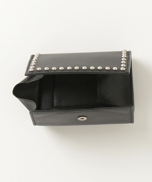 新品未使用✨ J&M DAVIDSON レザー スタッズ 三つ折り 財布 J&M Davidson 「J&M DAVIDSON 」 スタッズ 三つ折り 財布