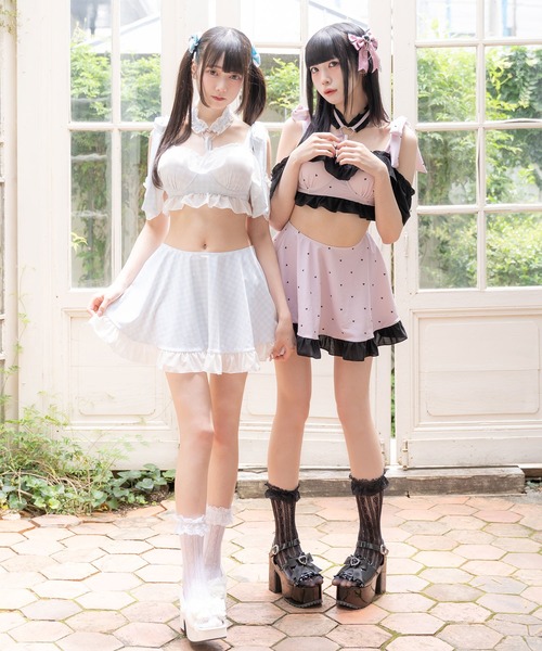 DEARMYLOVE ハートリボンスカートビキニ ハートリボンスカートビキニ – レディースファッション通販の夢