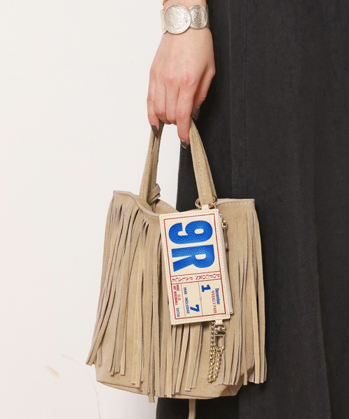 MARLON FIRENZE ハンドバッグ 「MARLON/マーロン」Suede fringe BAG  