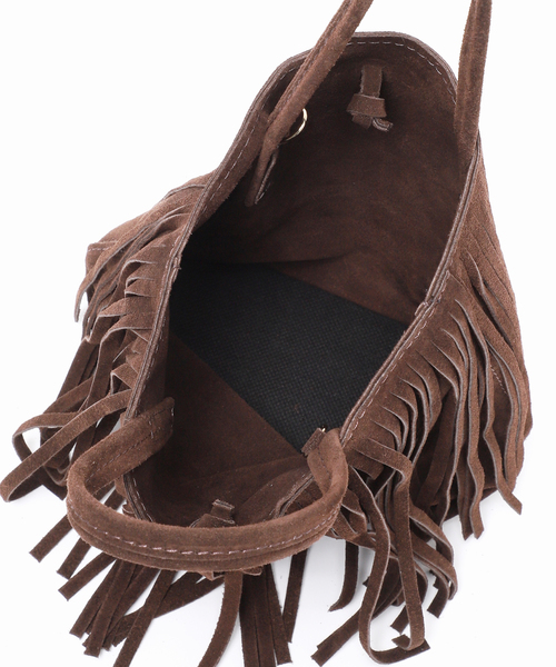 MARLON FIRENZE ハンドバッグ 「MARLON/マーロン」Suede fringe BAG  