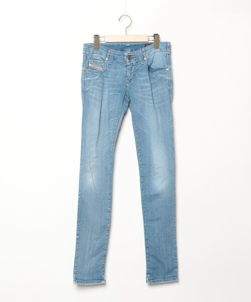 DIESELデニム 27 DIESEL 「DIESEL」 加工デニムパンツ 27 ブルー メンズ