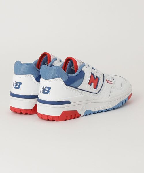 「New Balance」 ローカットスニーカー 23.0cm ホワイト×イエロー メンズ_画像2