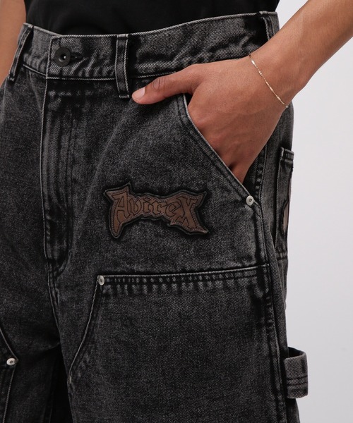AVIREX LEATHER PATCH DENIM SHORTSありんこ LEATHER PATCH DENIM SHORTS | AVIREX（アヴィレックス