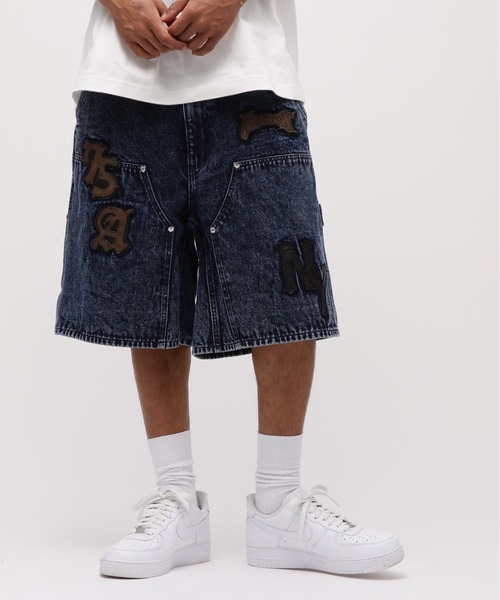AVIREX ジーンズ LEATHER PATCH DENIM SHORTS / レザーパッチ