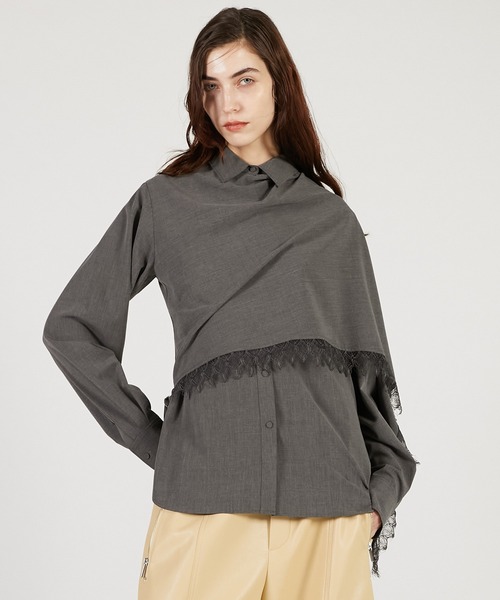 ブラウス シャツ 「2025Autumn Pre-Order」スカーフシャツ / Scarf Shirt レディース