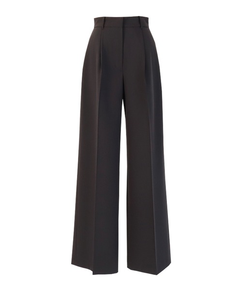 AMBIENT（アンビエント） スラックス パンツ タックストレートパンツ