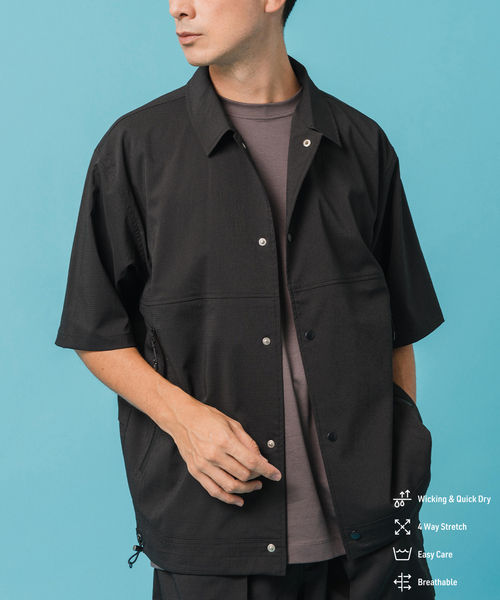 EDIFICE（エディフィス） シャツ テック ドライ メッシュ ショート