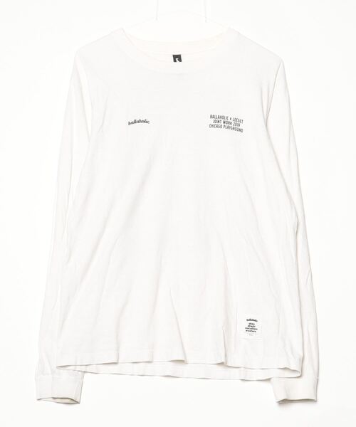 #専用# ballaholic ボーラホリック 白　ロンT ballaholic 「ballaholic」 長袖Tシャツ M ホワイト メンズ