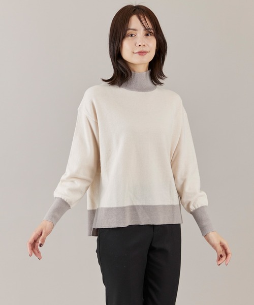 INED（イネド） ニット セーター 「ご家庭で洗える」ウール100