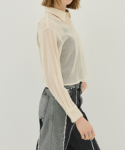 STUDIOUS（ステュディオス） 長袖シャツ FREE ブラック レディース