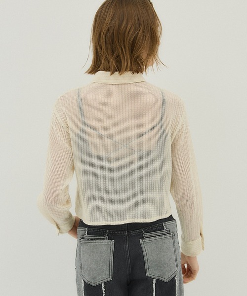 STUDIOUS（ステュディオス） 長袖シャツ FREE ブラック レディース