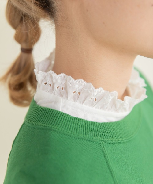 tシャツ 30/1天竺 チェリーレースプルオーバー レディース