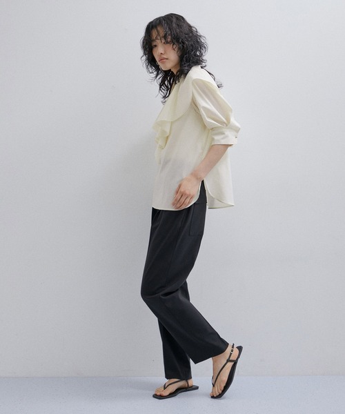 「ADAM ET ROPE'」 7分袖ブラウス FREE オフホワイト レディース_画像5
