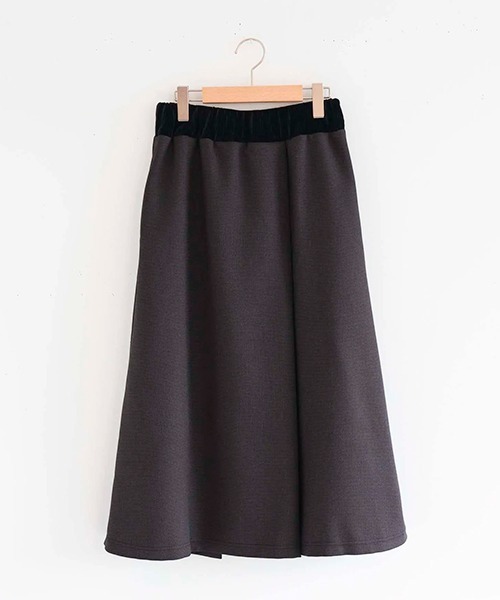 D スカート ポリエステルツイードのタックスカート : ZOZOTOWN Yahoo