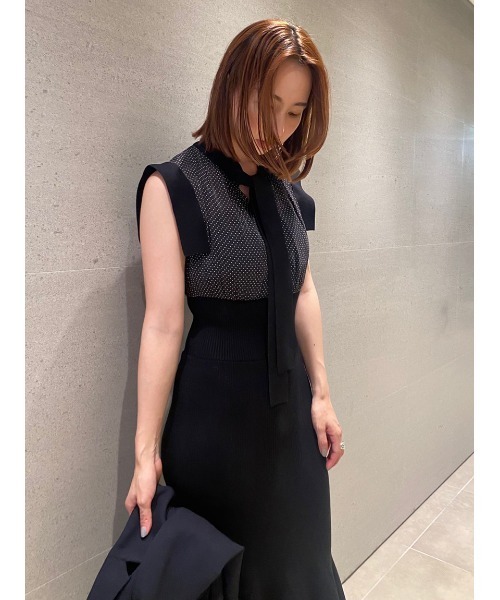 「FRAY I.D」 ノースリーブワンピース 0 グレー レディース_画像5