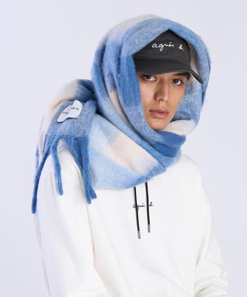 アニエスベー マフラー（色：ブルー系）のおすすめ人気商品一覧 通販