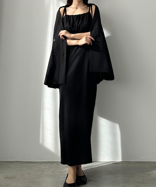 「Louere」 キャミソールワンピース X-LARGE ブラック レディース_画像5