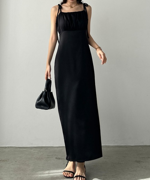 「Louere」 キャミソールワンピース X-LARGE ブラック レディース_画像7