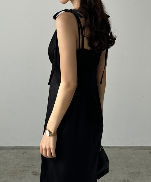 「Louere」 キャミソールワンピース X-LARGE ブラック レディース_画像8
