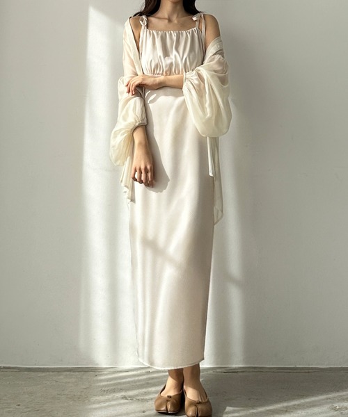 「Louere」 キャミソールワンピース X-LARGE ブラック レディース_画像9