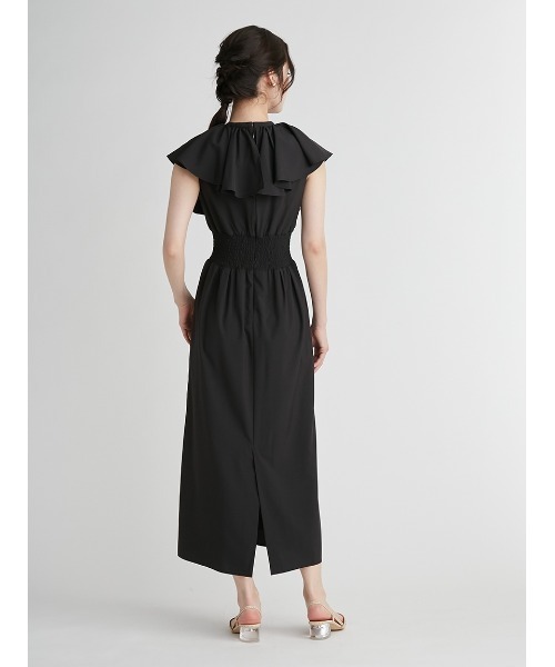 新品未使用 CELFORD 36 ディフォーメーションワンピース 黒 ワンピース CELFORD（セルフォード） 半袖ワンピース 36 ブラック レディース