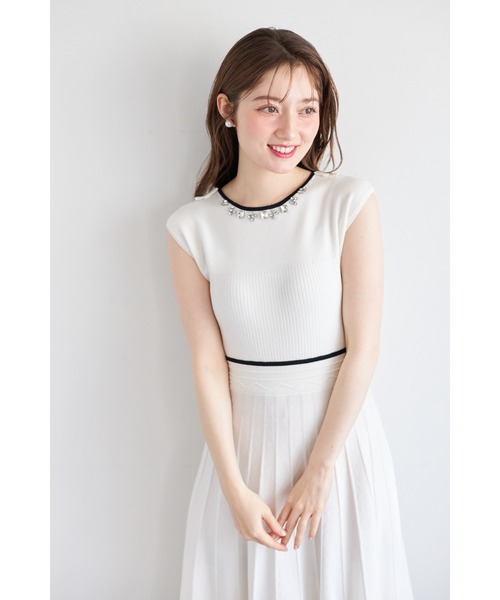 「tocco closet」 ノースリーブワンピース M ラベンダー レディース_画像5