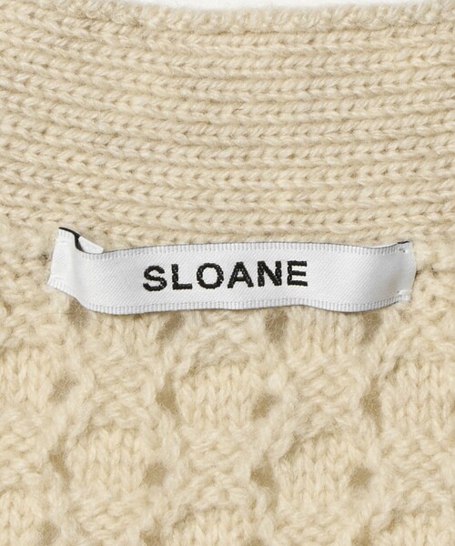 SLOANE（スローン） カーディガン 「別注」「SLOANE」ケーブル ボタン