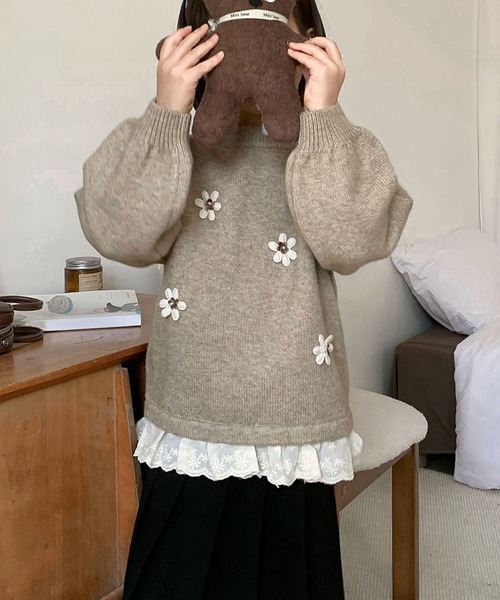 IamI ○ 女の子セーター I am I in fact（アイアムアイインファクト）の「MY BUNNY インター