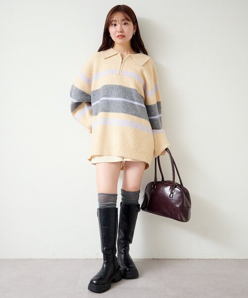 Kastane 完売ニット Kastane（カスタネ） ニット セーター 「新色追加/無地＆ボーダー/6色