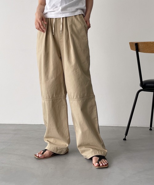 「CANAL JEAN」 イージーパンツ ONE SIZE ベージュ レディース_画像4