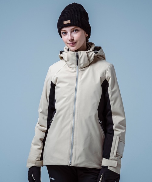 美品◎phenix フェニックス スノーウェア 上下 ベージュ 白茶 グレー 灰 フェニックス（PHENIX） コート アウター phenix(フェニックス