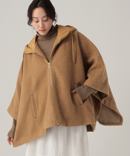 Elura（エルーラ） ポンチョ カーリーシャギーポンチョ/632315