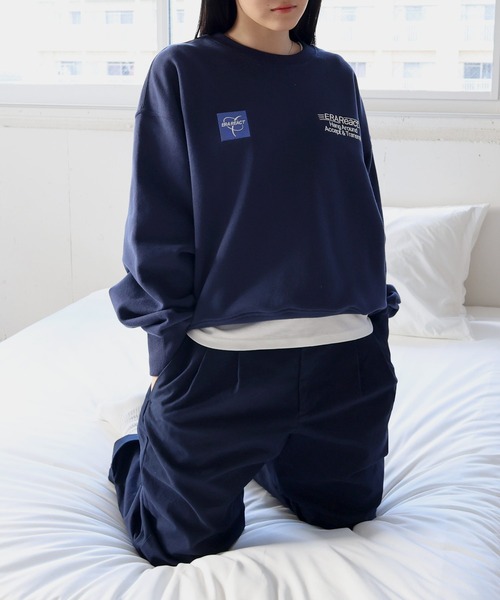 「ANME」 スウェットカットソー M アイボリー レディース_画像9