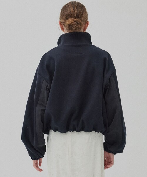 PUBLIC TOKYO（パブリックトウキョウ） パーカー コンビハーフジップ