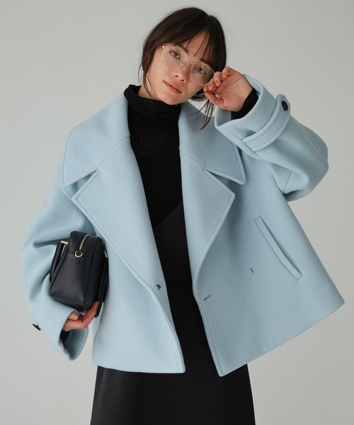 バビロン　今期　タイプライターショートコート 定価39600円　着用一度 BABYLONE（バビロン）の「タイプライターショートコート（トレンチ