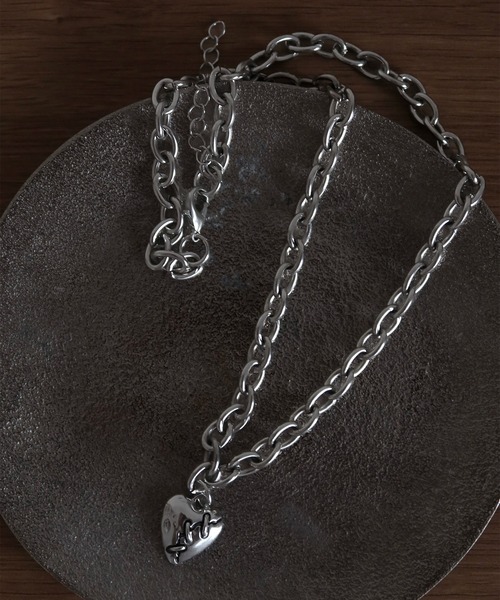 新品未使用　クイップクイエント　シルバーハートネックレス SBG by 7JEWELRY ネックレス インフルエンサー uta × SBG ヴィンテージ