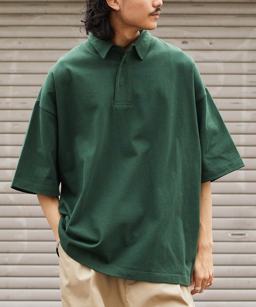 「FREAK'S STORE」 半袖ポロシャツ SMALL ブラック メンズ_画像6