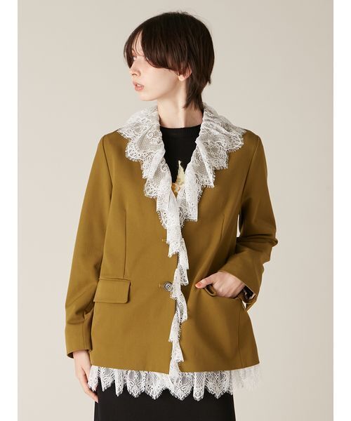 ジャケット・アウター Lilly 2wayヴィンテージライクレースジャケット(ジャケット)｜アウター｜LILY