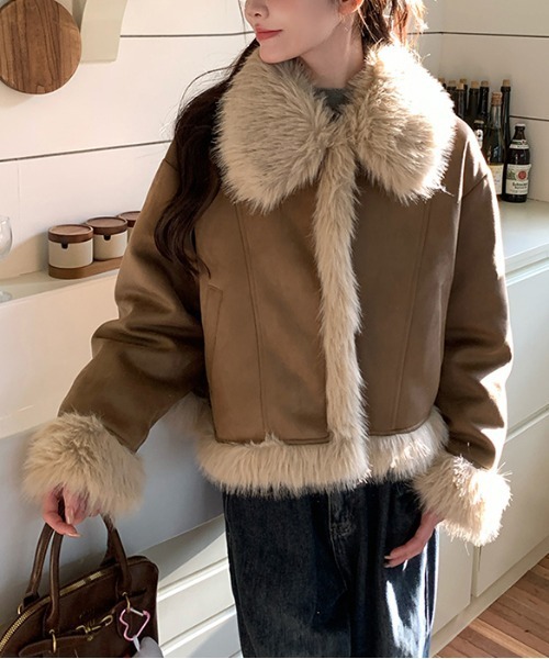 gossip!ロサンゼルス ムートンコート ボアコート Y2K ファー フェイク