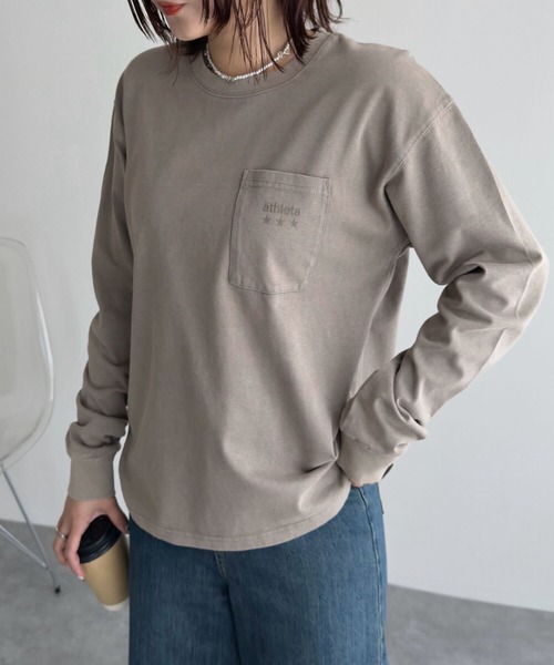 ATHLETA（アスレタ） tシャツ 「 」ピグメントウォッシュロング