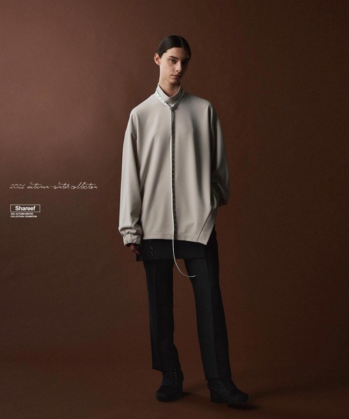 「SHAREEF」 長袖Tシャツ 1 ブラック メンズ_画像3