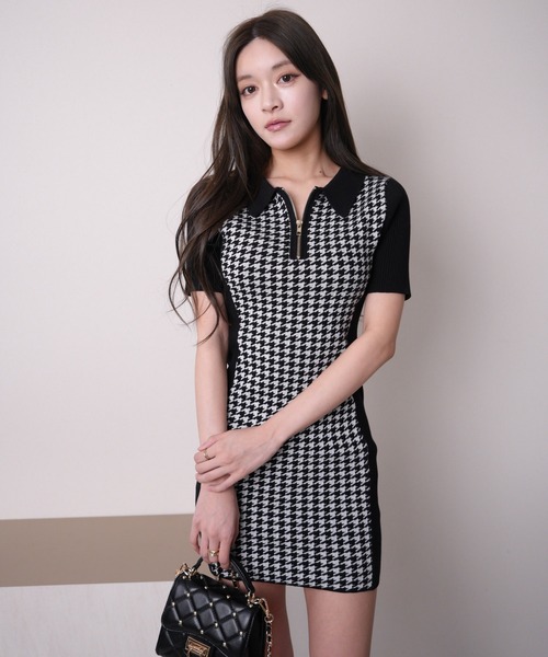 「LIPSERVICE」 半袖ワンピース FREE ブラック レディース_画像3