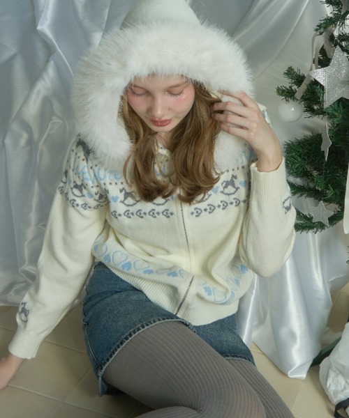 Birthday room（バースデイルーム） パーカー 「ファー取り外し可能