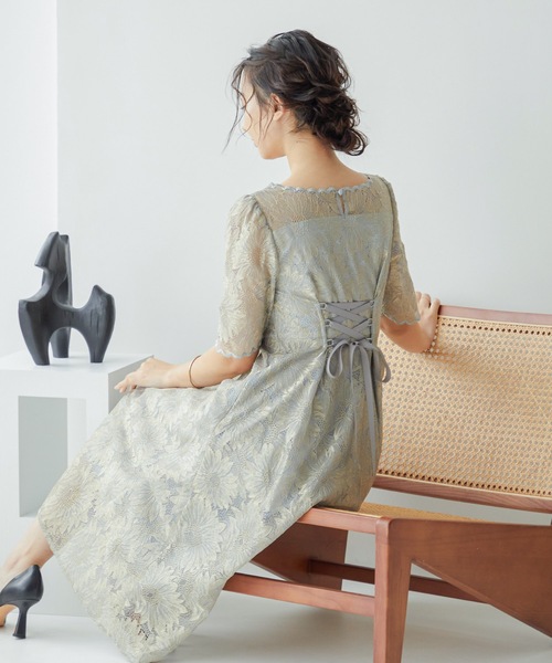 「niana」 半袖ワンピース M ライトカーキ レディースの画像